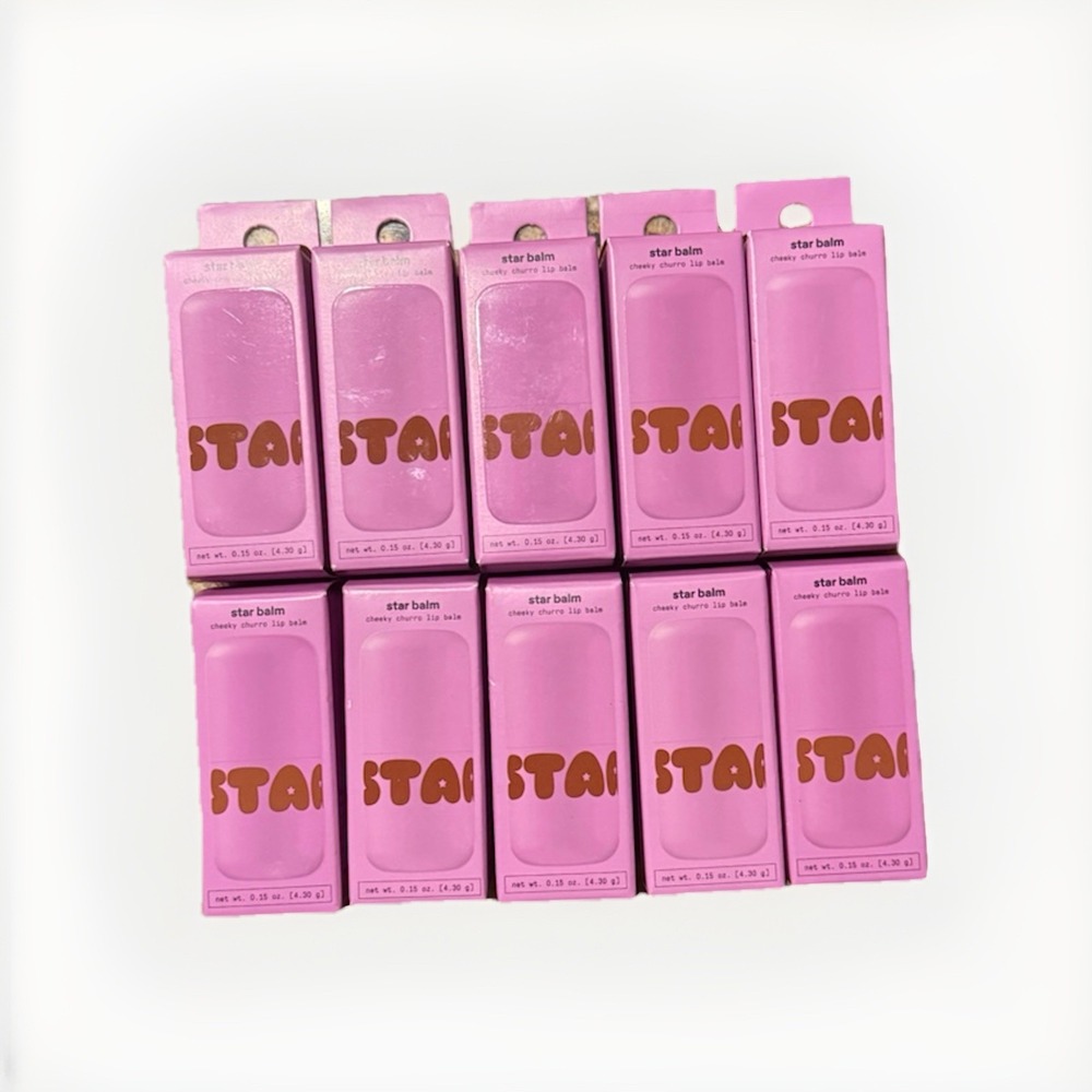 Starface Star Balm Cheeky Churro‎ Lip Balm 0.15oz Ea New & Unused Lot of 10